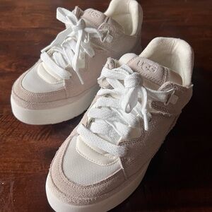UGG Tan and White Casual Sneakers